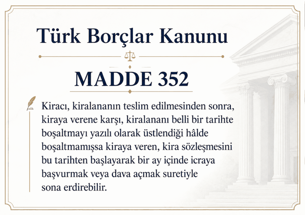 Borçlar Kanunu madde 352/1